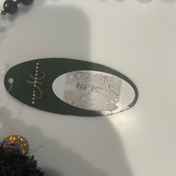 Mary Frances Black Beaded Mini Bag - Picture 5 of 7